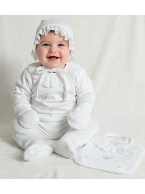 Gaye 0-3 Ay Kız Bebek Renkli  Nakışlı %100 Pamuk 5li Set