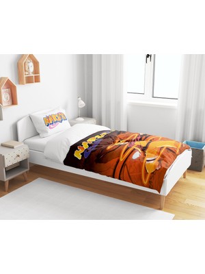 Sarel Naruto Baskılı 3D Tek Kişilik Nevresim