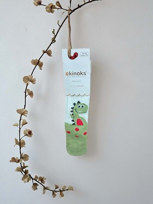 Ekinoks Hayvan Figürlü Dikişsiz Termal Erkek Çocuk Külotlu Çorap - RYZEÇ018 - Ekru - 5 - 6 Yaş Ekru