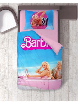 Sarel Barbi Baskılı 3D Tek Kişilik Nevresim Takımı