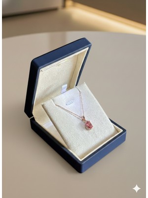 Ada Life Gümüş (Premium Işıklı KUTULU)925 Ayar Gümüş Elips Model Kolye