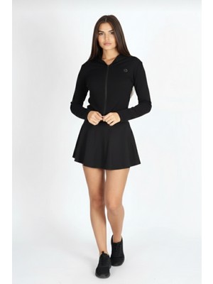 Softandbasic Kadın Takım Bol Kesim Içi Taytlı Cep Detaylı Etek ve Üst Ikili Takım