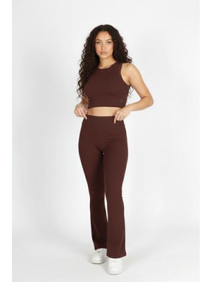 Softandbasic Kadın Toparlayıcı Ispanyol Paça Tayt Takım