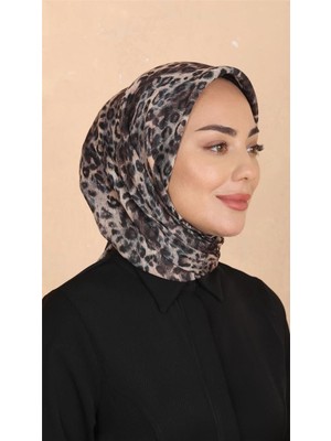 Lo'cella Pamuklu Soft Eşarp 4523-5 Siyah