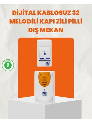 Adat Kablosuz Kapı Zili Ev ve Ofis Için Konforlu Çözüm