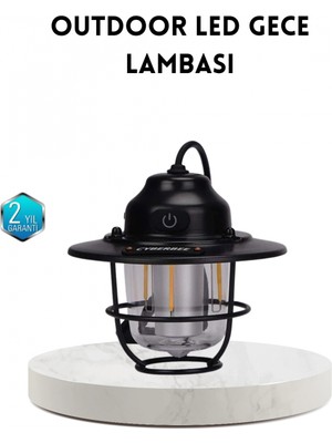 Narnuga Outdoor Retro Kamp Işığı Uzun Ömürlü Pil Taşınabilir Suya Dayanıklı
