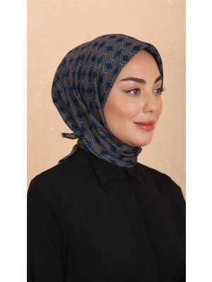Lo'cella Pamuklu Soft Eşarp 4522-14 Siyah-Saks