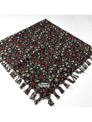 Firuze Star Desenli Sökme Boncuklu Tülbent 06115-23