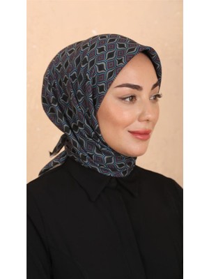 Lo'cella Pamuklu Soft Eşarp 4522-13 Siyah-Saks