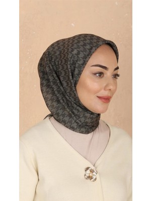 Lo'cella Pamuklu Soft Eşarp 4520-3 Koyu Yeşil