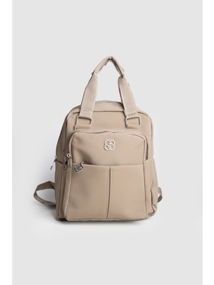 La'Graccio Paris Lagraccio Paris Kadın Soshe Su Itici Kumaş Çok Bölmeli Sırt Çantası