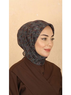 Lo'cella Pamuklu Soft Eşarp 4528-3 Acı Kahve