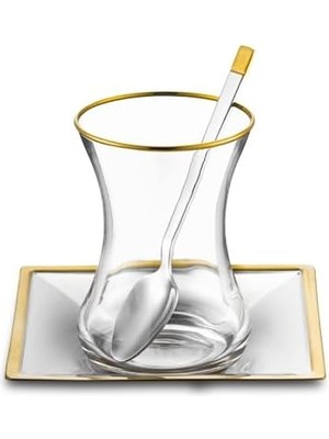 Arezzo 40 Parça Çelik Çay Seti