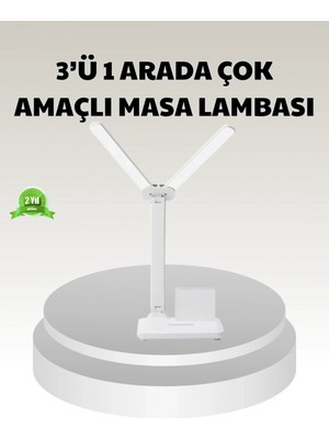 Narnuga LED Işıklı Masa Lambası – Göz Yormayan, Kısılabilir ve Esnek Başlıklı