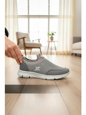 Enoch Erkek Füme Bağcıksız Geçmeli Esnek Tabanlı Günlük Yürüyüş Ayakkabısı