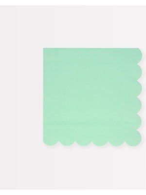 - Sea Foam Green Large Napkins - Deniz Köpüğü Yeşili Peçeteler (S) (X16)