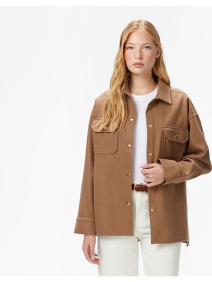 Nautica Kadın Kahverengi Regular Fit Gömlek