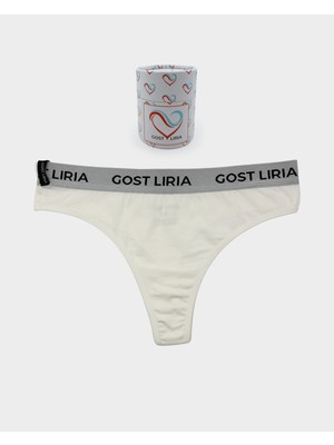 GOST LİRİA Ivory Kadın String Külot Ekru