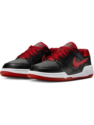 Nike Full Force Low Gs Siyah Kırmızı Unisex Genç Sneaker Spor Ayakkabı / FV5929-002