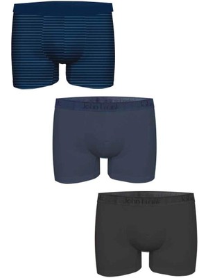 John Frank Üçlü Natural Modal Boxer White