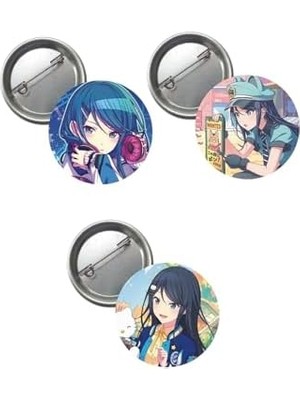 Ms Major Selection Hatsune Miku Pjsekai Sekai Colorful Buton Rozet 3 Adet 37MM Hoshino Ichika