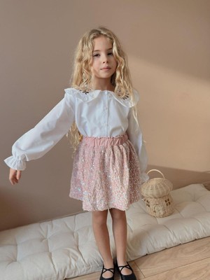 Butik Kız Çocuk Payet Etekli Gömlekli 2'li Takım