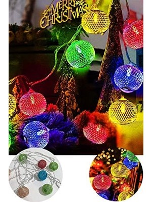 AA91YT1090 Parti ve Özel Gün Dekorasyonu Top LED Kandil Şeklinde Aydınlatma, Beyaz