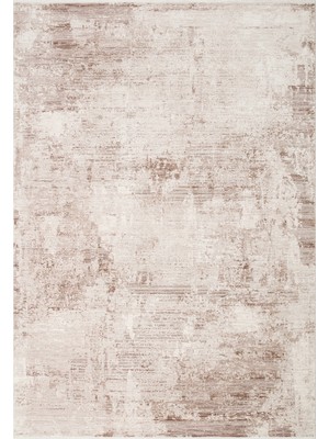 Eko Halı Mahal Mood 06 Beige Viskon ile Üretilen Modern Vintage Desenli Sık Dokuma Makine Halısı Yeni Ürün