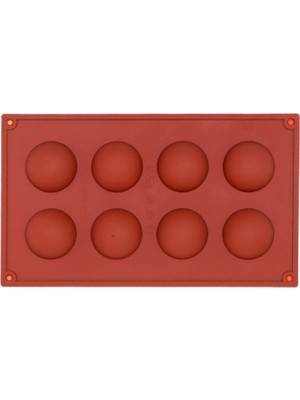 8 Li Yarım Küre Silikon Mouse Pasta Kalıbı NOCOLOR-4AE0C921 ECMELNM546