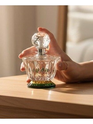 Crearthome Kristal Parfüm Şişesi Gümüş Dekoratif Aksesuar Biblo Obje YV-126