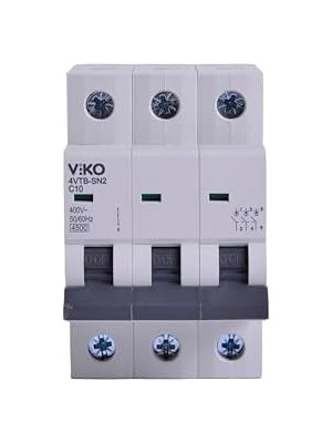 4VTB-3C10 Otomatik Sigorta 4,5ka C Tipi 3 Kutup 10A