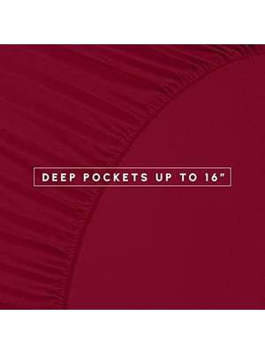 Kırışmaz - Ipeksi Yumuşak Armür Çizgili Yatak Çantada 8 Parça Yorgan Seti -Hipoalerjenik - Şarap Rengi