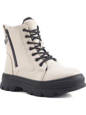 Polaris Snow.g-Krk-Int 3 Pr Beyaz Kız Çocuk Sneaker Bot