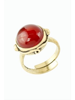 Die Grup Yuvarlak Doğaltaşlı Otantik Yüzük DIE-GRPBJT34