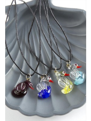 Die Grup Kuğu Cam Kolye DIE-GRPBJT34