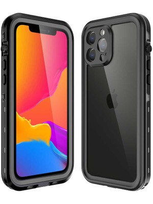 Efura iPhone 13 Pro Max Kılıf 1-1 Su Geçirmez Kılıf-Siyah