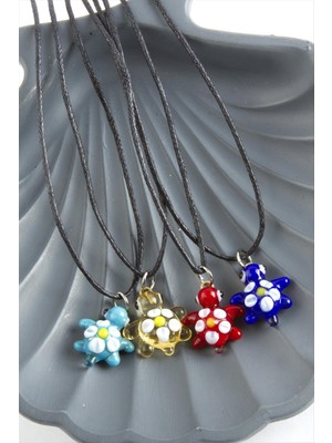 Die Grup Kaplumbağa Cam Kolye DIE-GRPBJT34