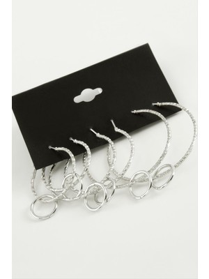 Die Grup Burgulu Metal Halka Küpe 6 Adet DIE-GRPBJT34