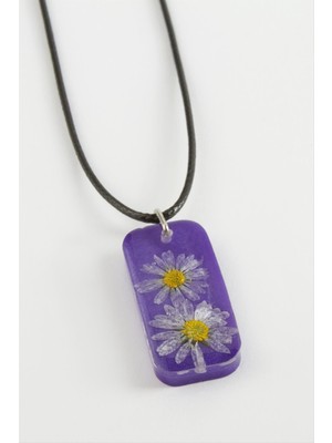 Die Grup Papatya Dikdörtgen Epoksi Kolye DIE-GRPBJT34