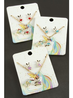 Die Grup Tavşan Mineli Set Kolye DIE-GRPBJT34