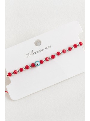 Die Grup Nazar Kristal Makrome Ip Bileklik 6 mm DIE-GRPBJT34