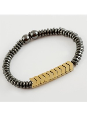 Die Grup Hematit Doğaltaş Bileklik DIE-GRPBJT34