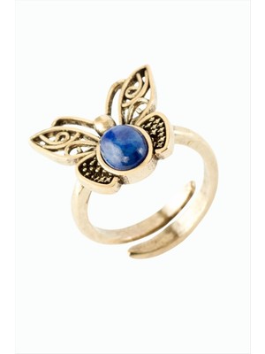 Die Grup Kelebek Doğaltaşlı Otantik Yüzük DIE-GRPBJT34