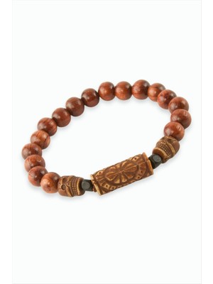 Die Grup Kuru Kafa Bambu Ahşap Bileklik 8 mm DIE-GRPBJT34