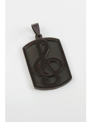 Die Grup Sol Nota Çelik Kolye Ucu 2,5*4 cm DIE-GRPBJT34