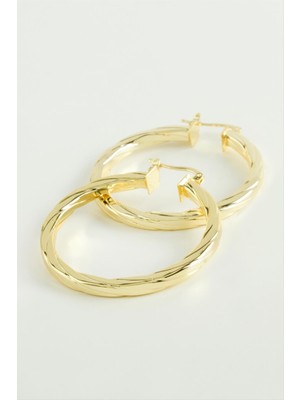 Die Grup Ezme Halka Küpe 4,5 cm DIE-GRPBJT34