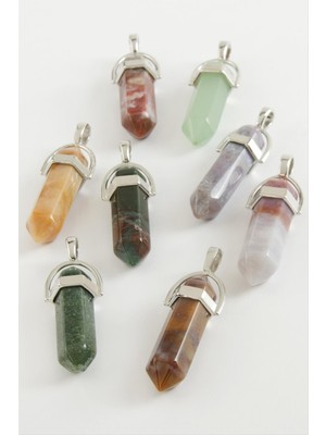 Die Grup Karışık Akik Point Kolye Ucu DIE-GRPBJT34