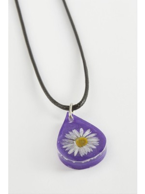 Die Grup Papatya Oval Epoksi Kolye DIE-GRPBJT34