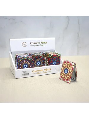 Die Grup 12'li Büyüteçli Dikdörtgen Cep Aynası Seti DIEGRP-RSETT34