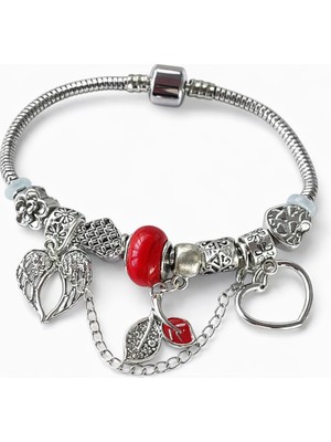 Zarif Figürlü Kadın Çelik Bileklik – Sevdiklerinize Özel